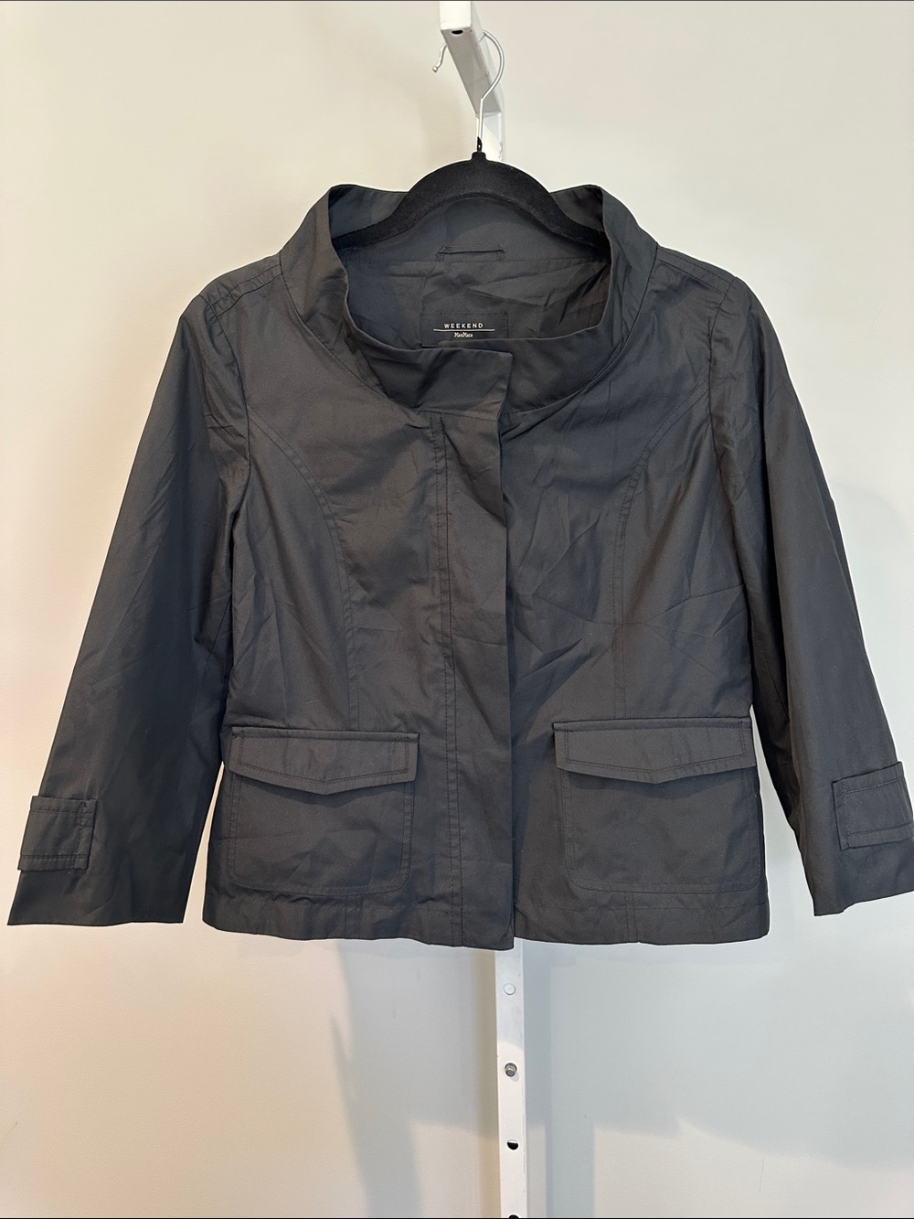 Max Mara Weekend Black Funnel Neck Jacket